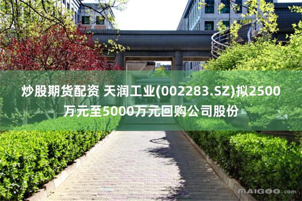 炒股期货配资 天润工业(002283.SZ)拟2500万元至5000万元回购公司股份