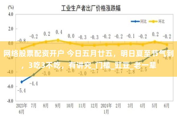 网络股票配资开户 今日五月廿五，明日夏至节气到，3吃3不吃，有讲究_门槛_豇豆_老一辈